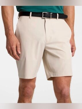 Walter Hagen Men's Performance 11 Light Khaki 10” Golf Shorts Size 46 NWT